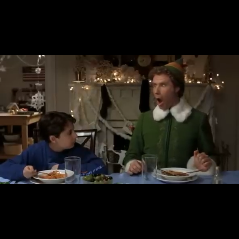 Buddy the elf burping AI voice